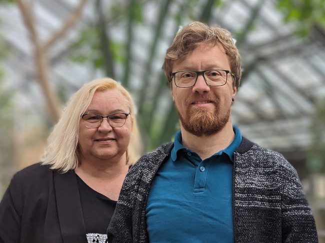 v.l.n.r.: Vertrauensperson Claudia Roberts und Stellvertreter Tobias Schuberth